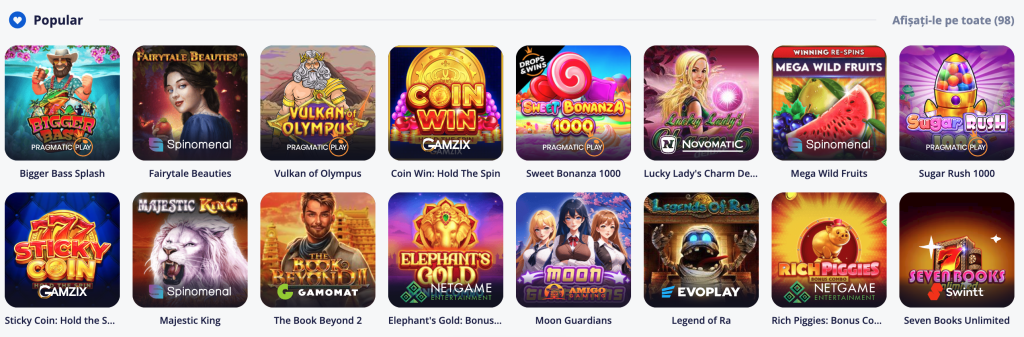 Vulkan Vegas casino jocuri